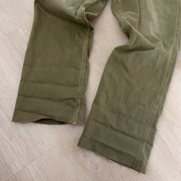 Anthropologie Pilcro Cargo Pants Olive Green Raw Hem Size 32 - Picture 4 of 7